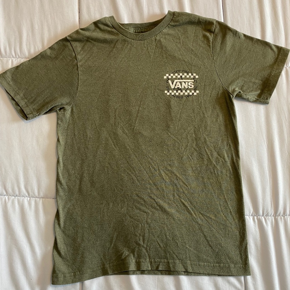 Kids Vans Army Green T-Shirt